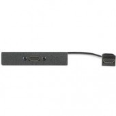 Вставка AAP с разъемами (1) HDMI female - (1) HDMI female, одинарная (черная), 25 см