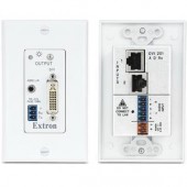 Панель настенная DVI 201 A D Rx с блоком приема сигналов DVI-D Single Link/Аудио/RS-232 по двум UTP-кабелям, рамка Decora, белая