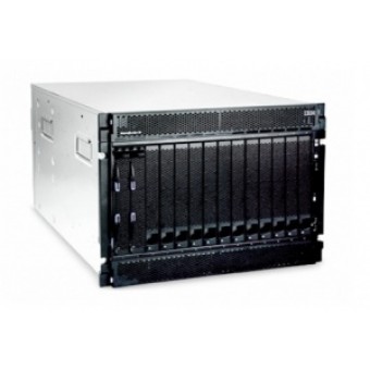 IBM eServer BladeCenter(tm) Chassis, Rack 7U, Max. Bays 14, no SAS (4up), 2x2320W PSU (4up)