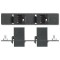 Вставка AAP с разъемами (2) RJ45 Cat.6 f-f, одинарная (черная)
