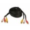 Кабель Stereo Audio и Video, 3RCA male - 3RCA male, 6.1 м