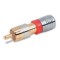 Разъемы RCA male RG6 компрессионные, позолоченные, 50 шт.