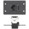 Вставка MAAP с разъемом (1) RJ45 f - Cat.6-Leviton XCS, двойная (белая)