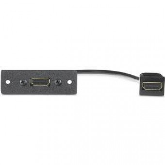 Вставка MAAP с разъемами (1) HDMI female - (1) HDMI female, одинарная (черная), 25 см