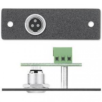 Вставка MAAP с разъемом (1) Mini XLR 3-pin m под зажим, одинарная (черная)