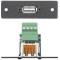 Вставка MAAP с разъемом (1) USB под зажим, одинарная (белая)