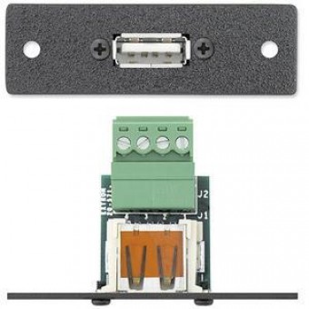 Вставка MAAP с разъемом (1) USB под зажим, одинарная (черная)