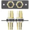 Вставка MAAP с разъемами (2) 6-pin Mini DIN f - f (мышь/клавиатура), одинарная (черная)