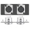 Вставка AAP 2 3-pin XLR F, двойная (белая)