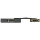 Вставка AAP с разъемами (1) DVI-I female - (1) DVI-I female, одинарная (белая), 25 см