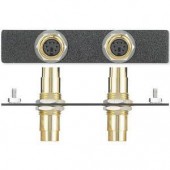 Вставка AAP 2 6-pin Mini DIN (мышь/клавиатура), одинарная (черная)
