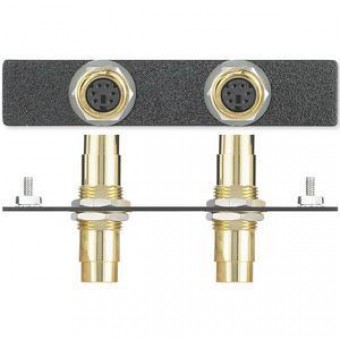 Вставка AAP 2 6-pin Mini DIN (мышь/клавиатура), одинарная (черная)