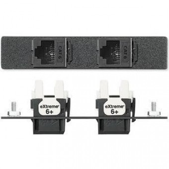 Вставка AAP 2 RJ45, одинарная (черная, Leviton)