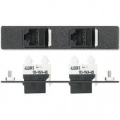 Вставка AAP 2 RJ45, одинарная (черная, Ortronics)