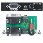 Вставка VSW I AAP 15HD F-F, Jack 3.5 мм стерео F-F и кнопкой под пайку, одинарная (черная)