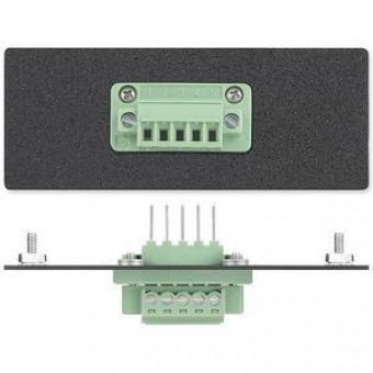 Вставка AAP с разъемами 3.8 mm Captive Screw F, одинарная (черная)
