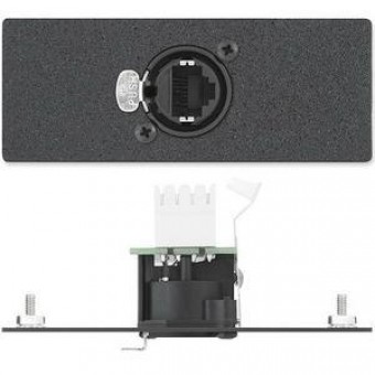 Вставка AAP с разъемом (1) RJ45 f под обжим (Neutrik EtherCon), двойная (черная)