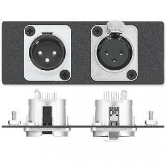 Вставка AAP 3-pin XLR F и 3-pin XLR M, двойная (белая)