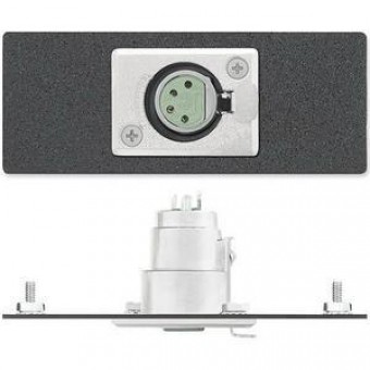 Вставка AAP с разъемом (1) XLR 4-pin f (Switchcraft), двойная (черная)