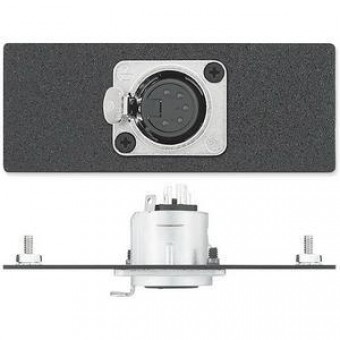 Вставка AAP с разъемом (1) XLR 5-pin f (Neutrik), двойная (черная)