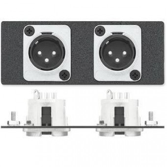 Вставка AAP 2 3-pin XLR M, двойная (черная)