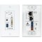 Панель настенная DVI 201 A D Tx с блоком передачи сигналов DVI-D Single Link/Аудио/RS-232 по двум UTP-кабелям, рамка Decora, черная
