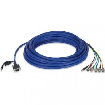Кабель WPBC 103/104/105 комбинированный для RGB/аудио, 5xBNC и Jack 3.5 мм - 15HDm и Jack 3.5 мм, 10 м