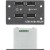 Вставка MAAP с USB хабом на 4 выхода, 5 В, 500 mA, двойная, черная