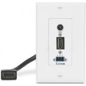 Панель настенная WPD 110 A, HDMI на кабельной выноске, аудио, RS-232 или ИК под зажим, белая