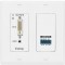 Блок приема DTP DVI 230 D Rx сигналов DVI-SL/RS-232/IR по UTP-кабелю, панель Decora, белая
