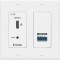 Панель настенная DTP HDMI 230 D Tx с блоком передачи сигналов HDMI по UTP-кабелю, рамка Decora, черная