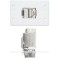 Вставка MAAP с разъемом (1) RJ-45 female - (1) под кабель, для систем XTP и DTP, белая