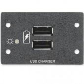 Вставка USB PowerPlate 200 MAAP зарядное утстройство с разъемами (2) USB A female, 2.1 A / 10.5 Вт, двойная, черная