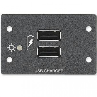 Вставка USB PowerPlate 200 MAAP зарядное утстройство с разъемами (2) USB A female, 2.1 A / 10.5 Вт, двойная, черная
