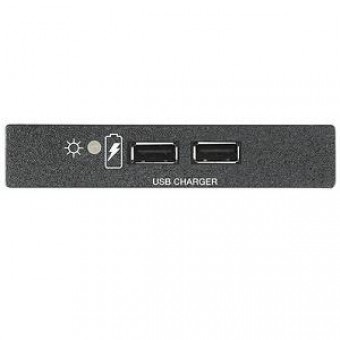 Вставка USB PowerPlate 200 AAP зарядное утстройство с разъемами (2) USB A female, 2.1 A / 10.5 Вт, одинарная, черная