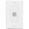 Панель настенная WPD 101 P White, (1) RJ-45 f - под обжим, экран., Decora, белая